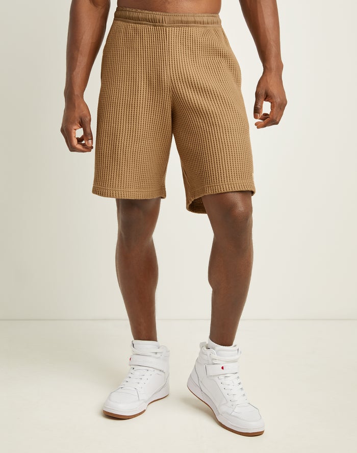 Champion Korte Broek Heren - Khaki - Waffle ( 546938-PGU )